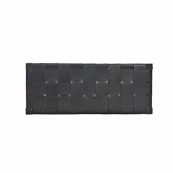 Bench Regular Cuoio Incrociato Black