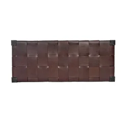 Bench Regular Cuoio Incrociato Ebony