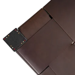 Bench Regular Cuoio Incrociato Ebony