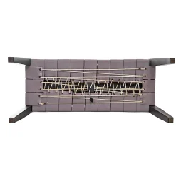 Bench Regular Cuoio Incrociato Anthracite