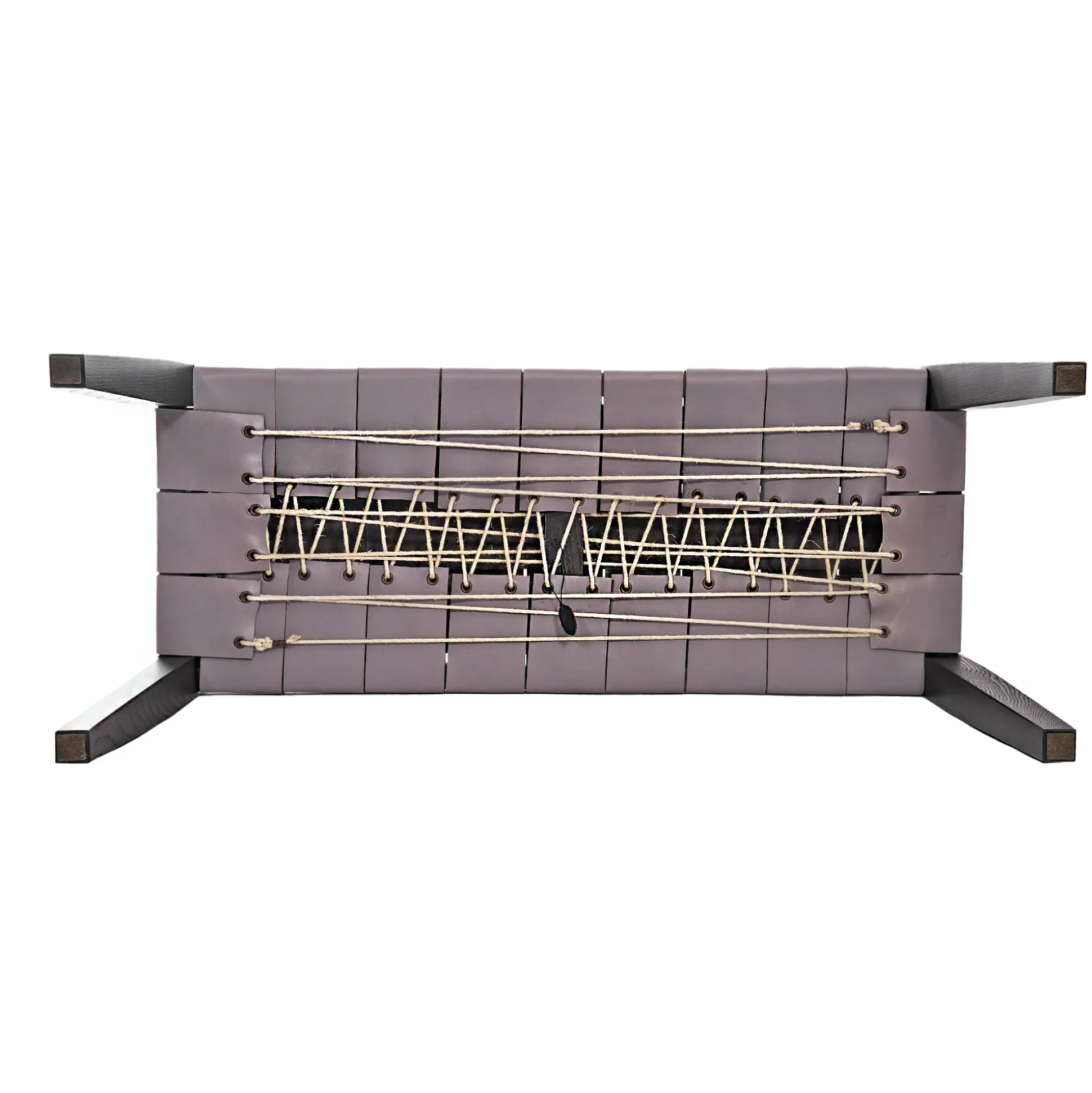 Bench Regular Cuoio Incrociato Anthracite