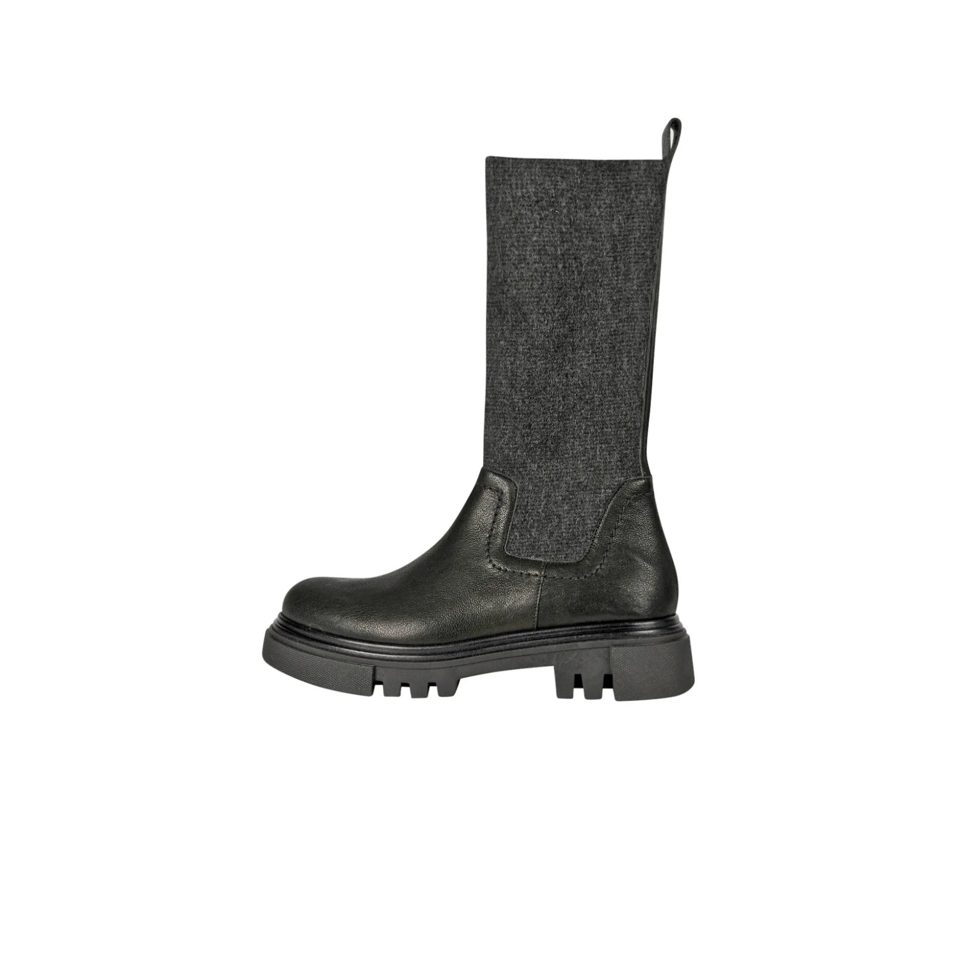 Boot Old Iron Stretch Wool Black