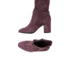 Bootie Camoscio Stretch Burgundy