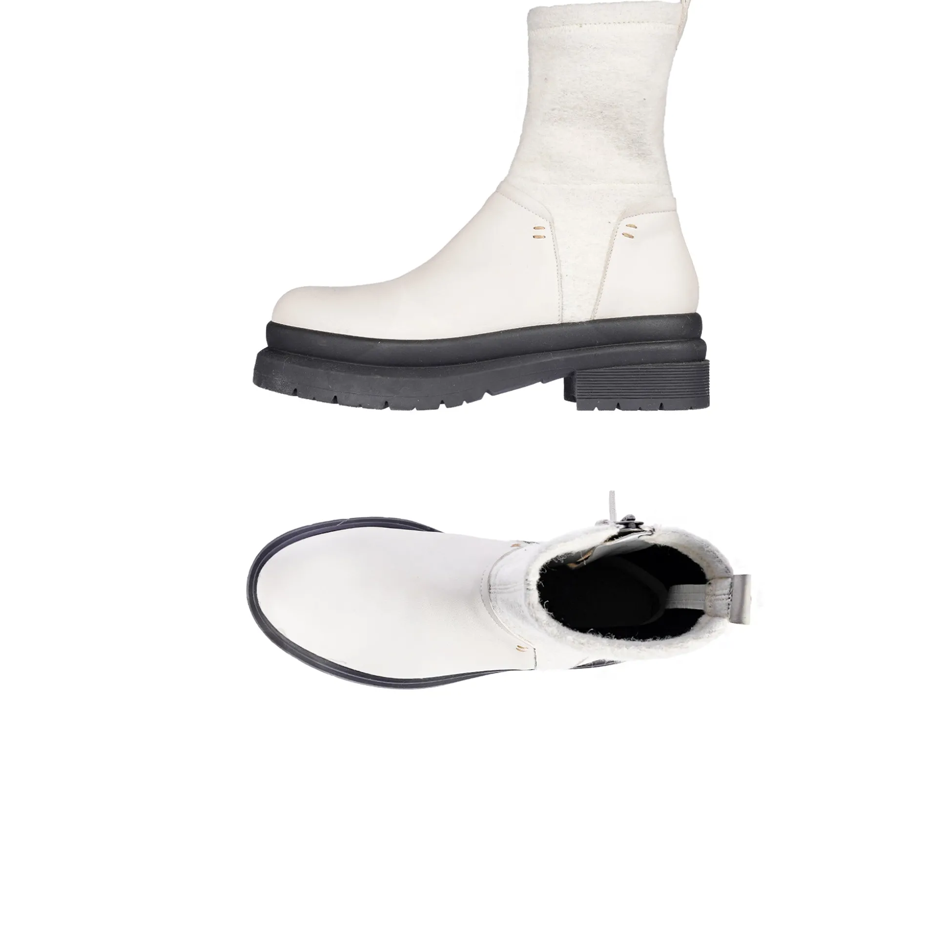 Bootie Mousse Chalk White