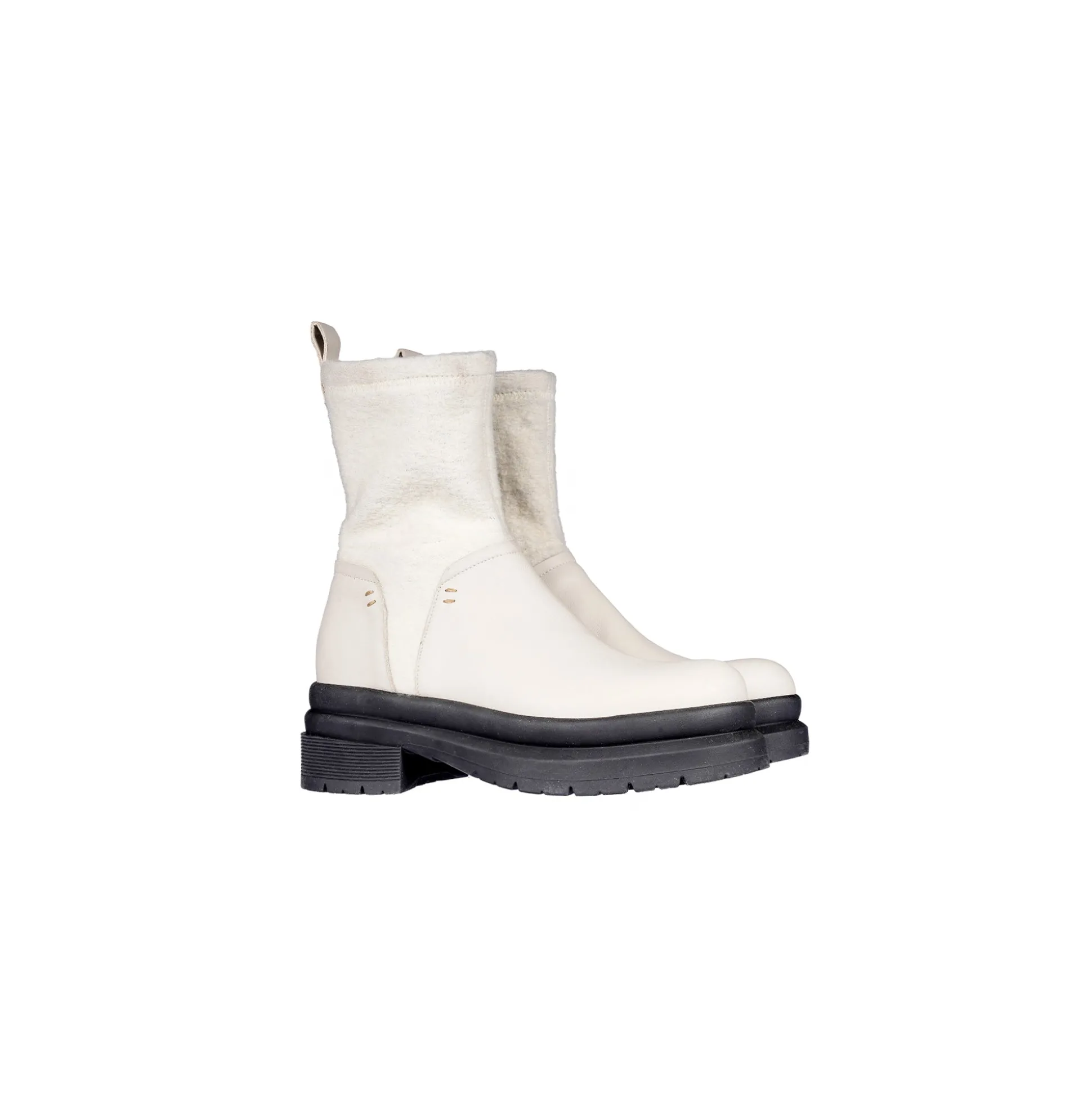 Bootie Mousse Chalk White