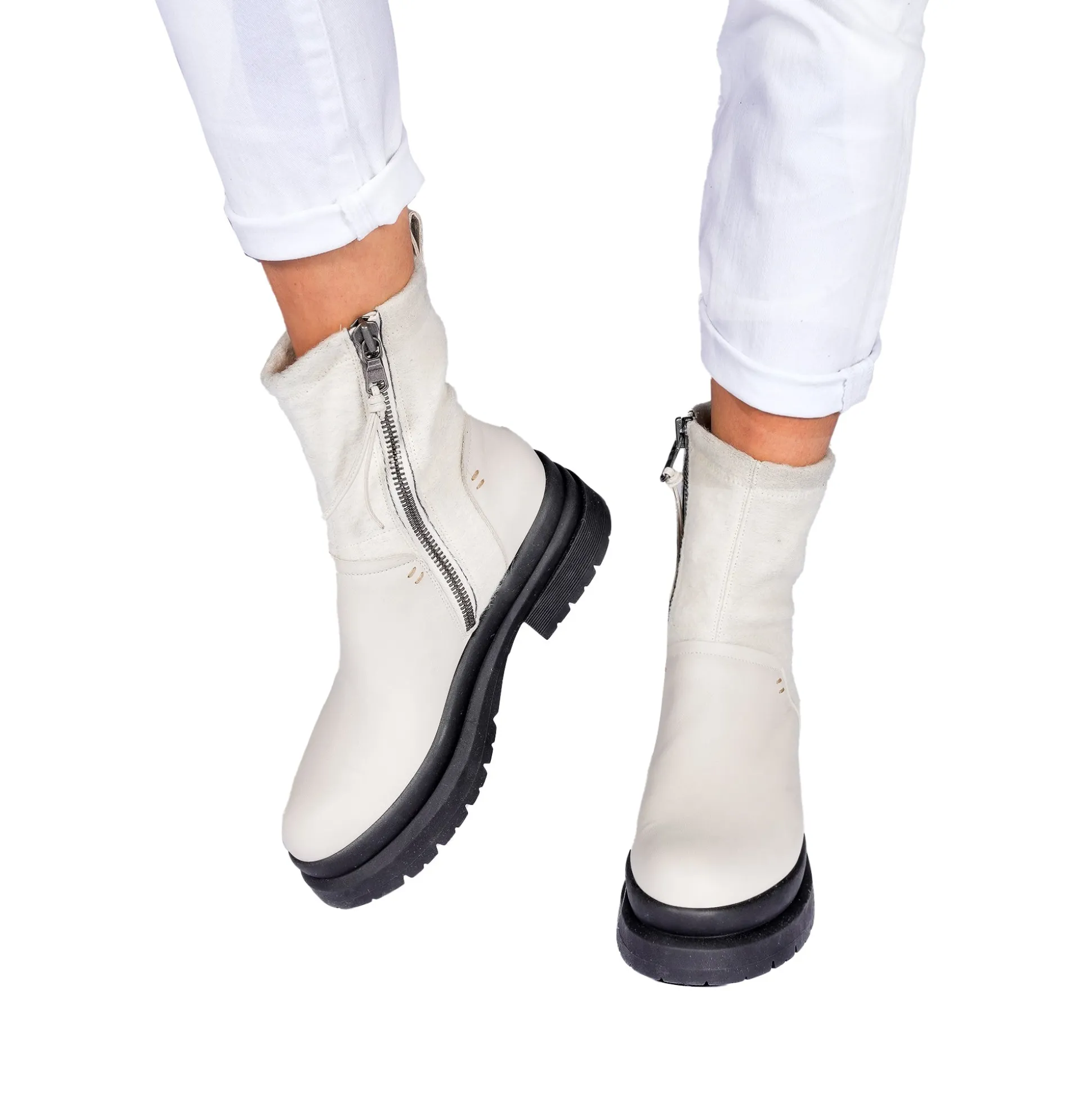 Bootie Mousse Chalk White