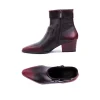 Bootie Nodo Spazzolato Burgundy