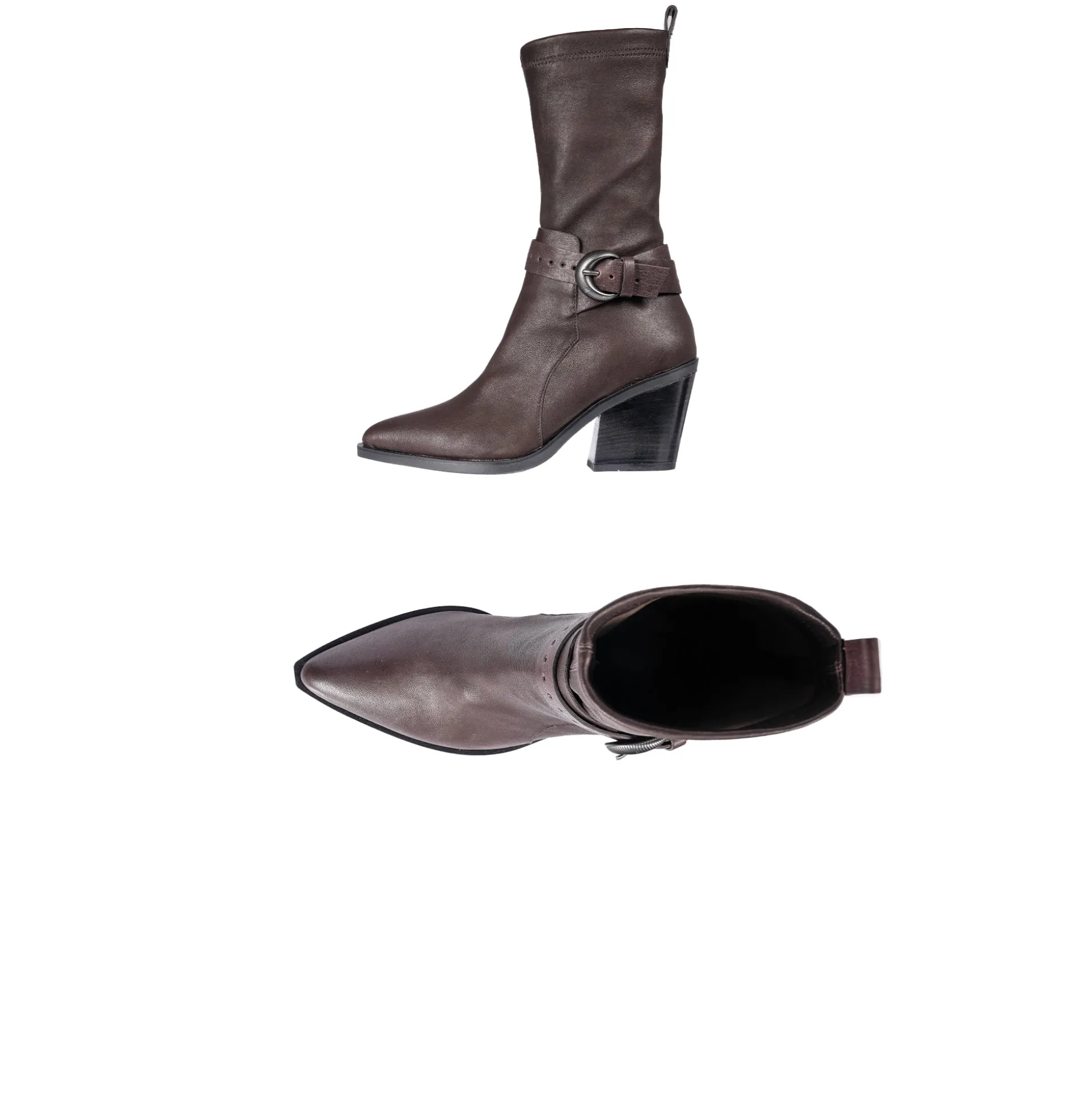 Bootie Stretch Nappa Coffee