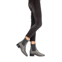 Bootie Vegetal Lamè Lead