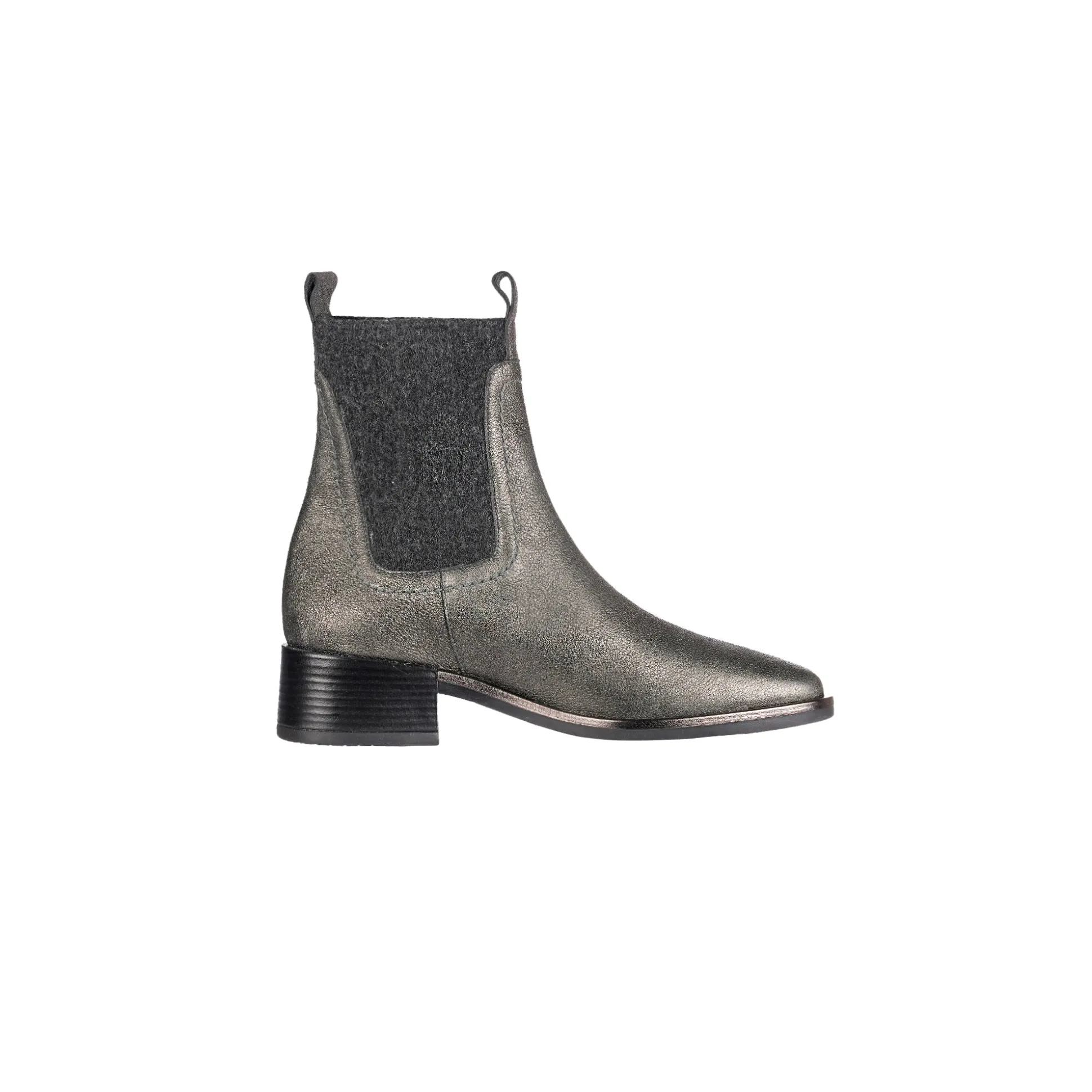 Bootie Vegetal Lamè Lead