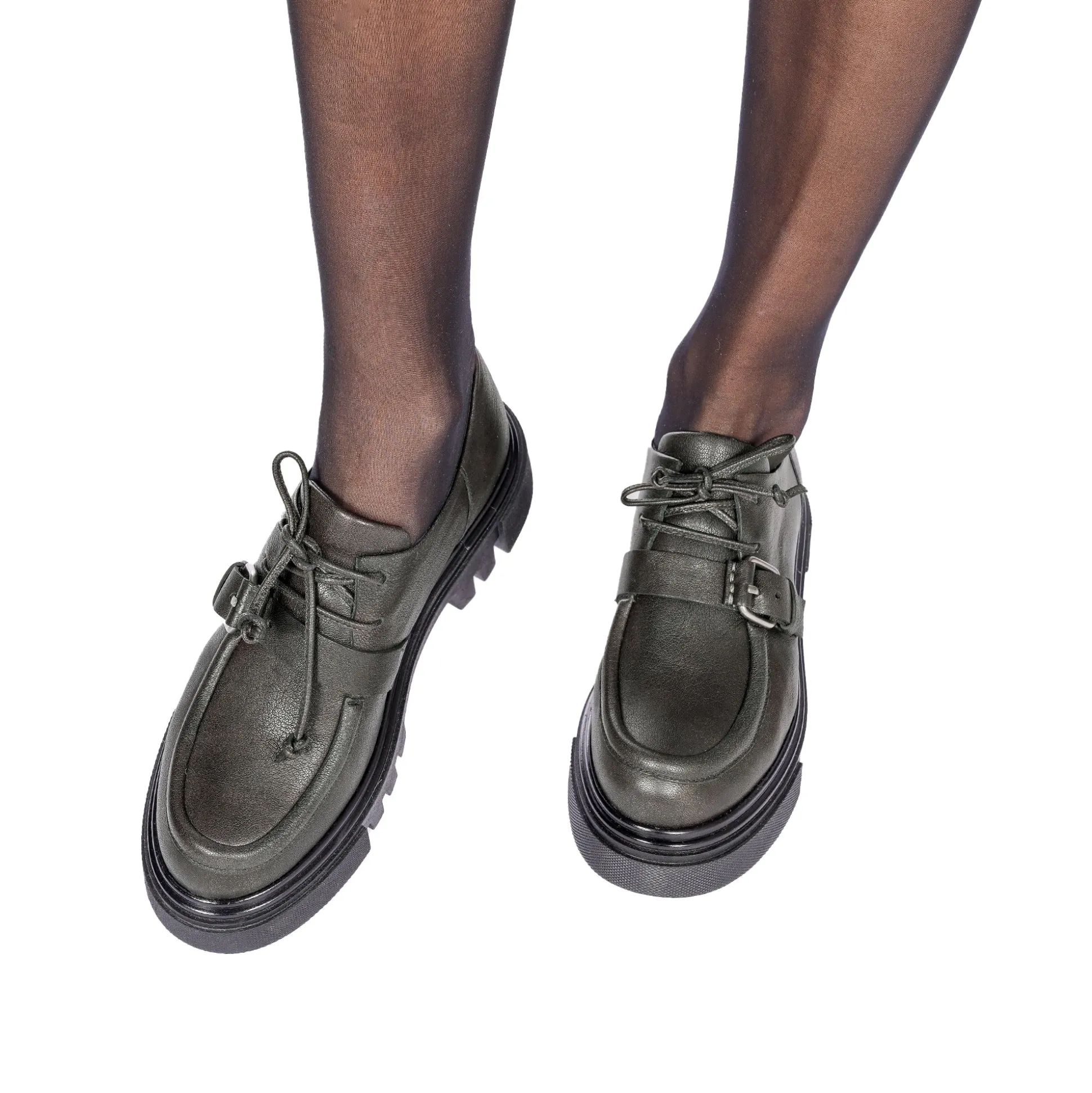 Buckle Shoes Ombreggiato Anthracite