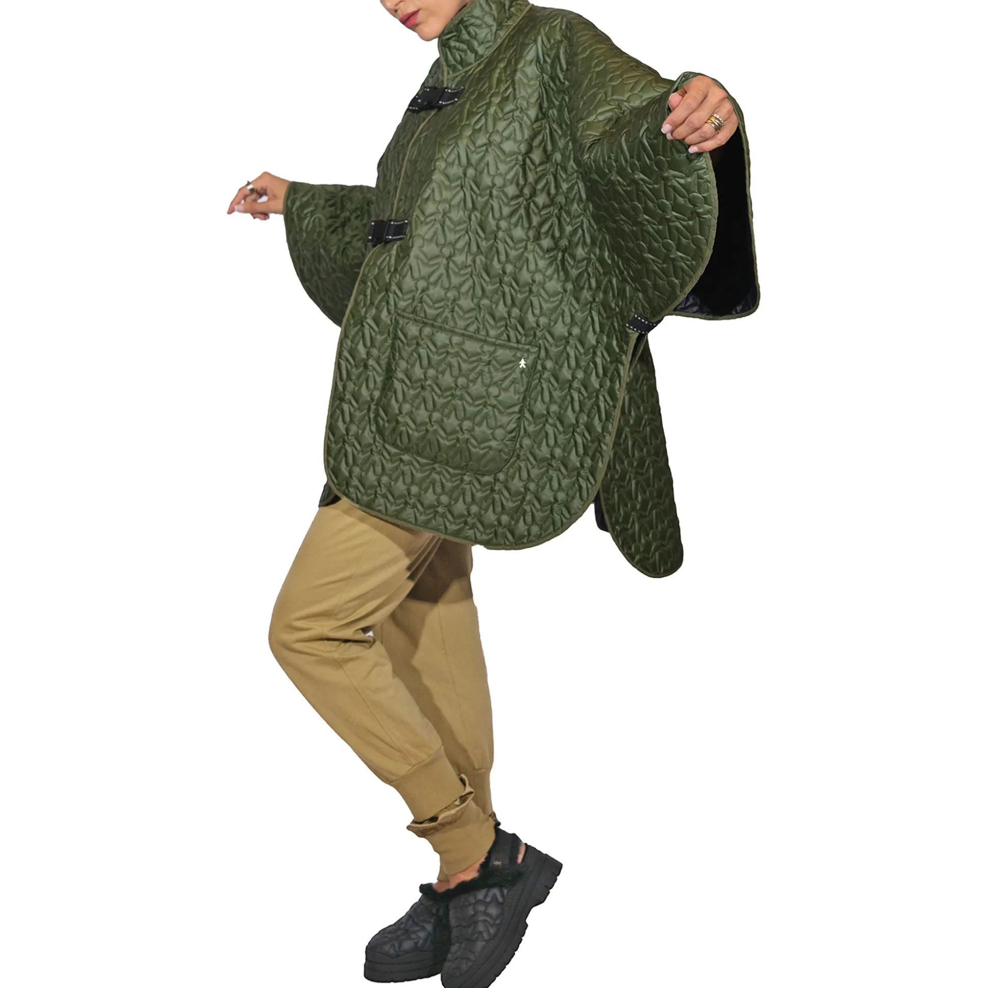 Cape Omino Nylon Forest Green