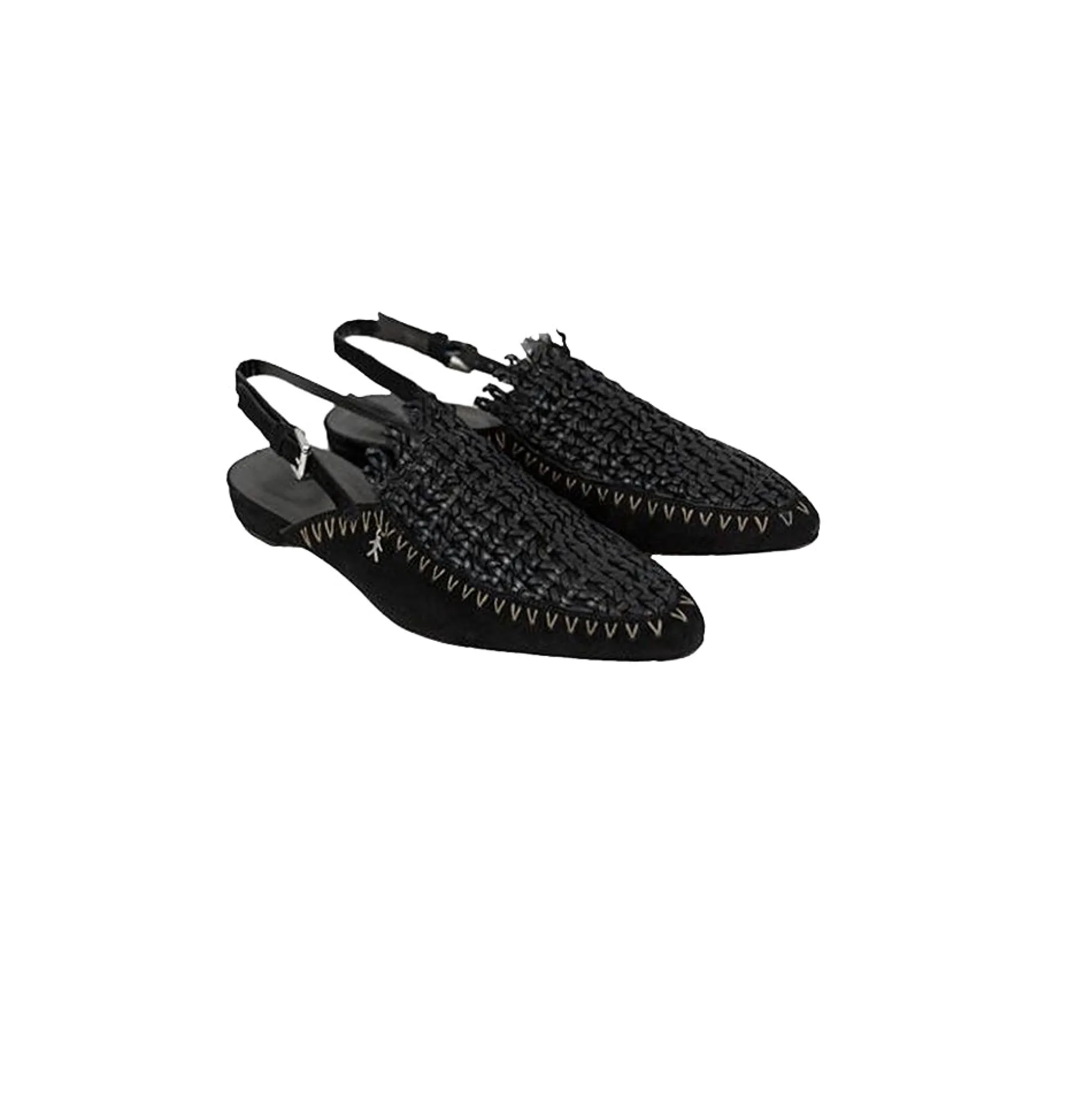 Chanel Greca Intreccio Rete Suede Black
