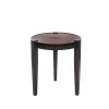Coffee Table Rotondo Cuoio Brown