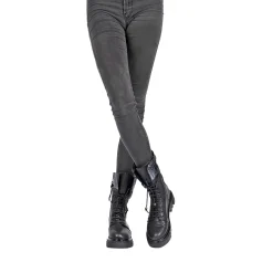 Combat Boot Old Iron Black with Crocodile