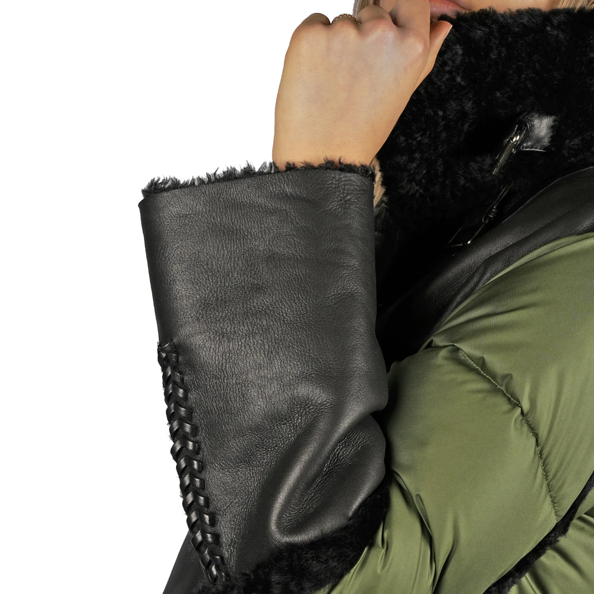Down-Filled Coat Pacaja Black / Green