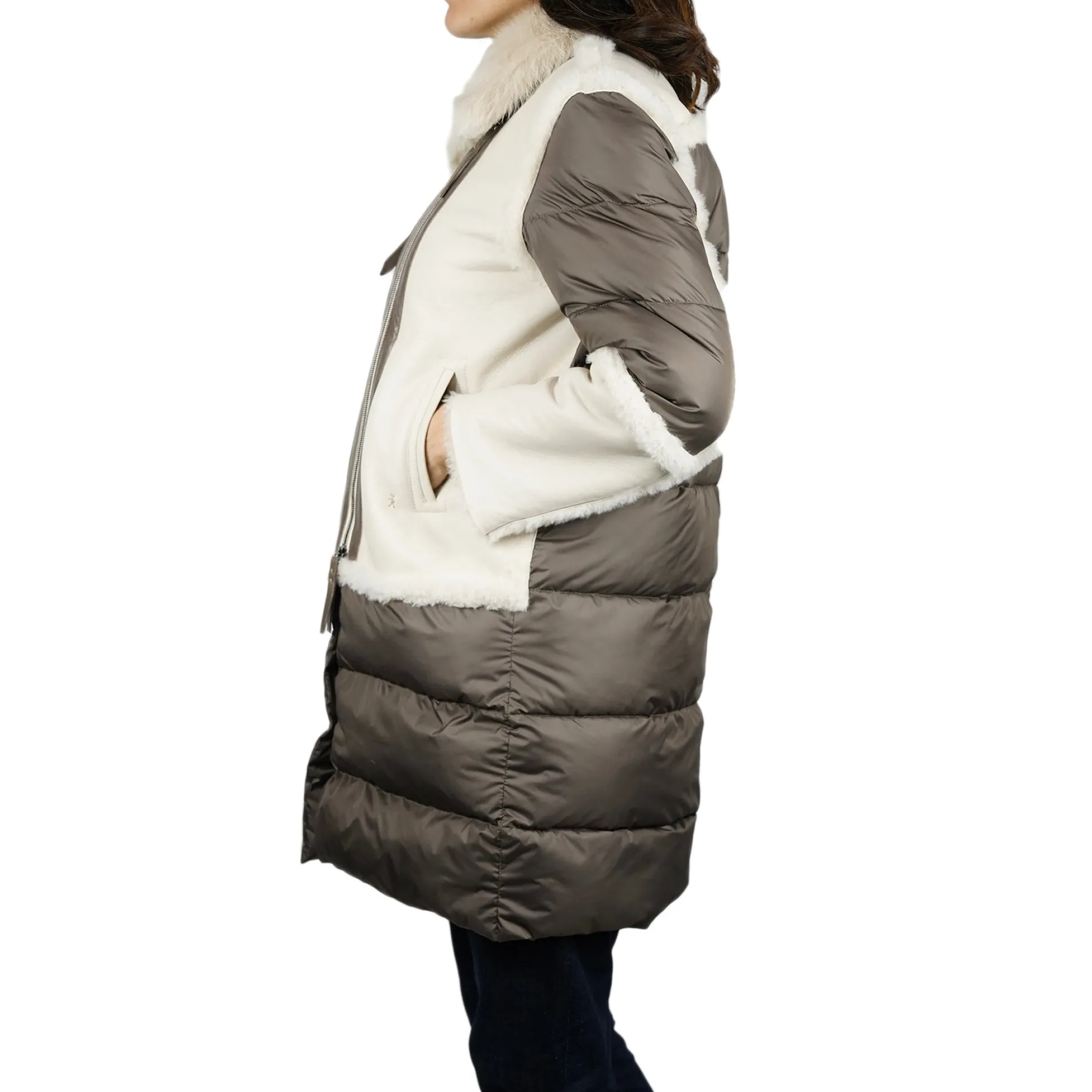 Down-filled Jacket Pacaja/Nylon Bronze