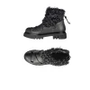 Fur Ankle Boot Old Iron Black