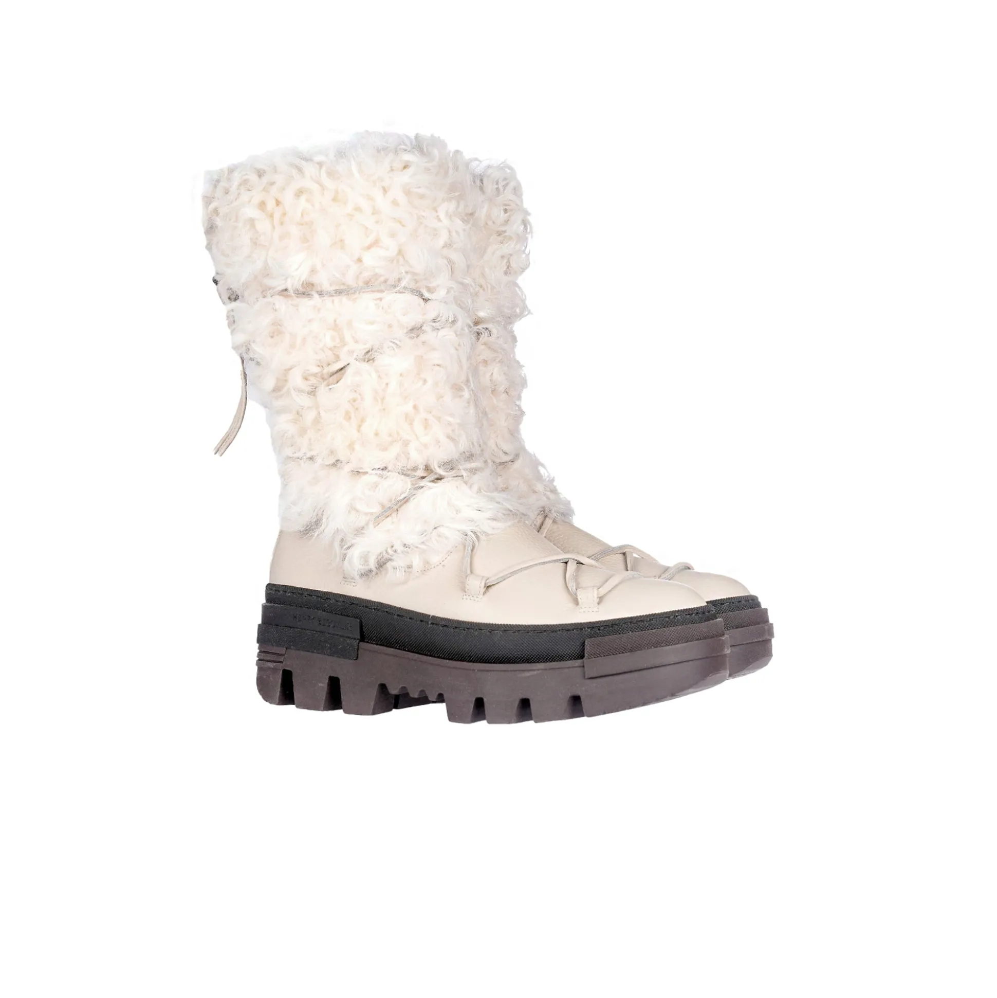Fur Boot Muflone Chalk White