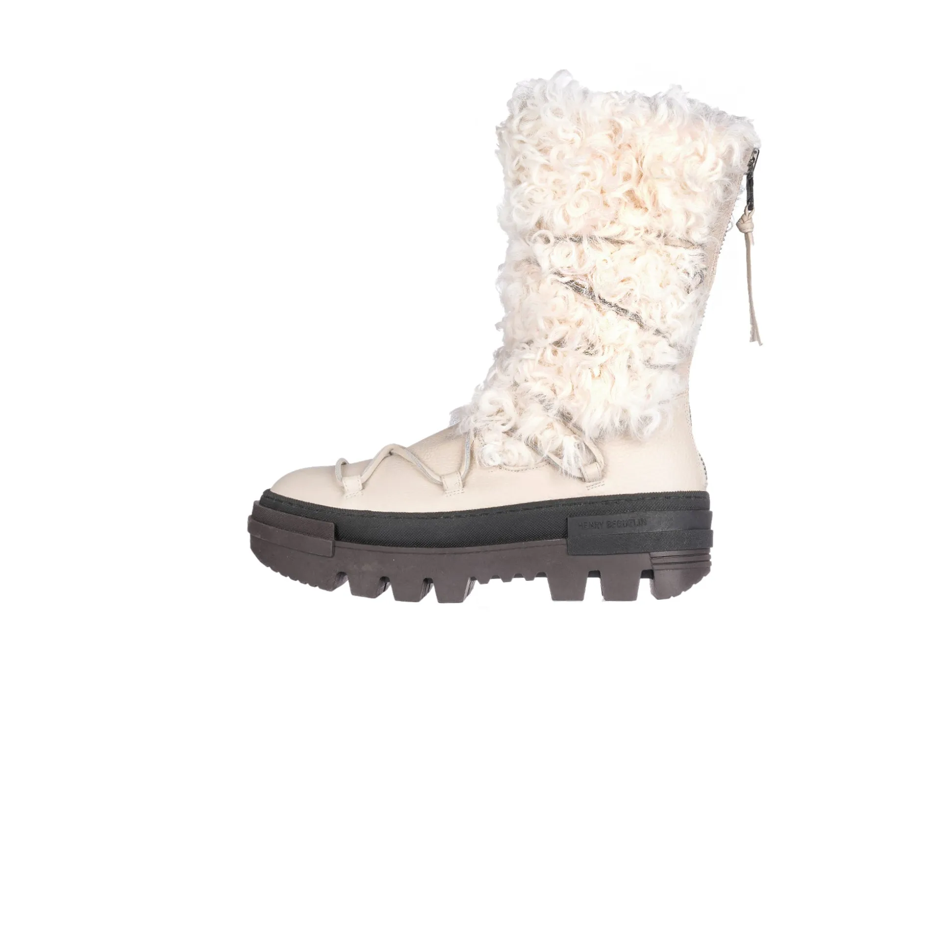 Fur Boot Muflone Chalk White