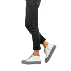 High Sneaker Omino Trapuntato white