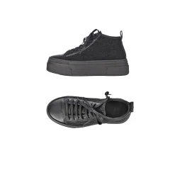 High Wool Sneaker Bouclè Black