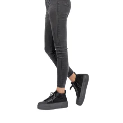 High Wool Sneaker Bouclè Black