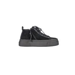 High Wool Sneaker Bouclè Black