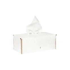 Kleenex Box Printed Croco White