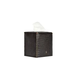 Kleenex Box Square Croco Black