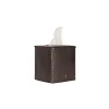 Kleenex Box Square Cuoio Dark Brown