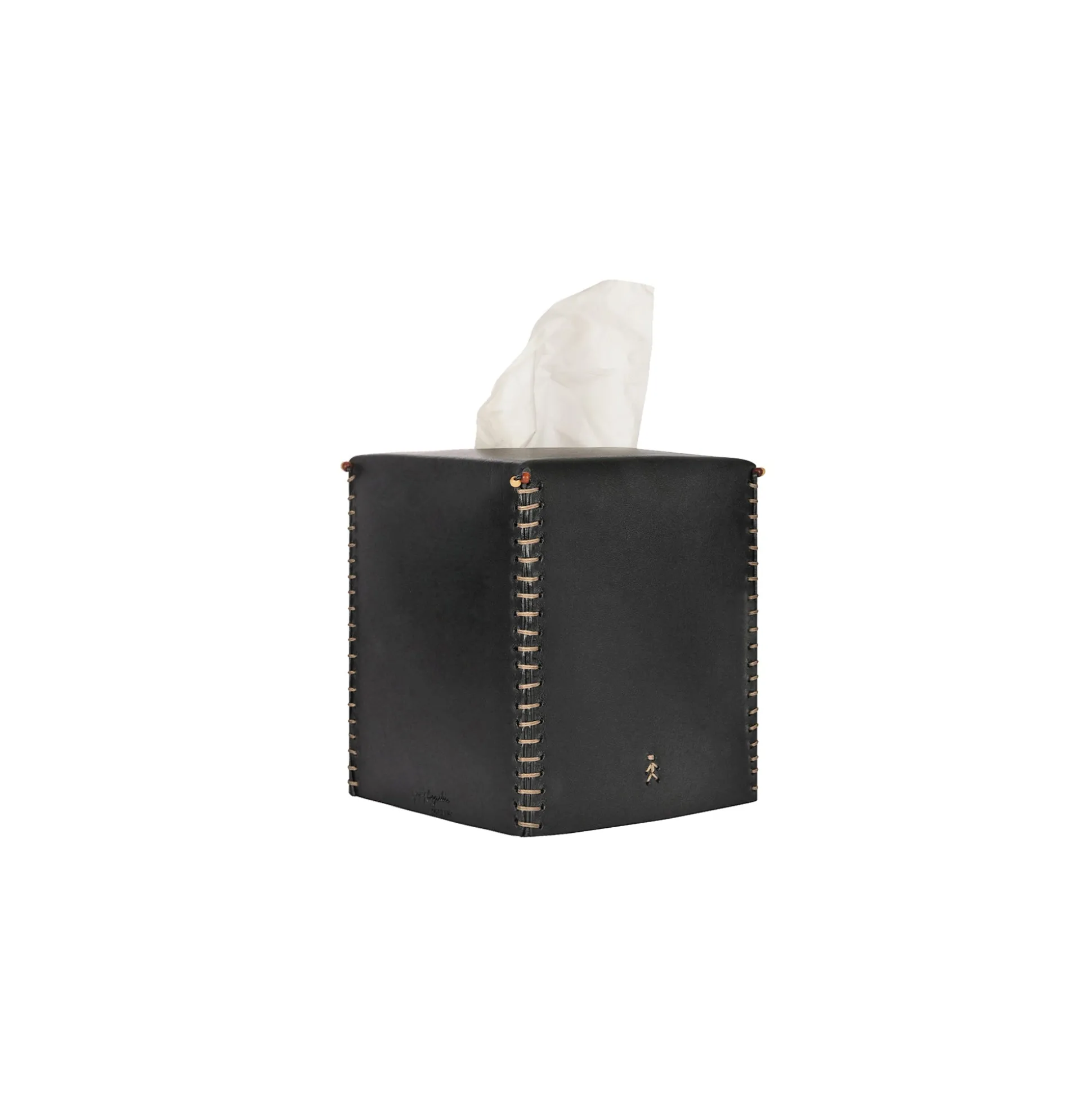 Kleenex Box Square Cuoio Black