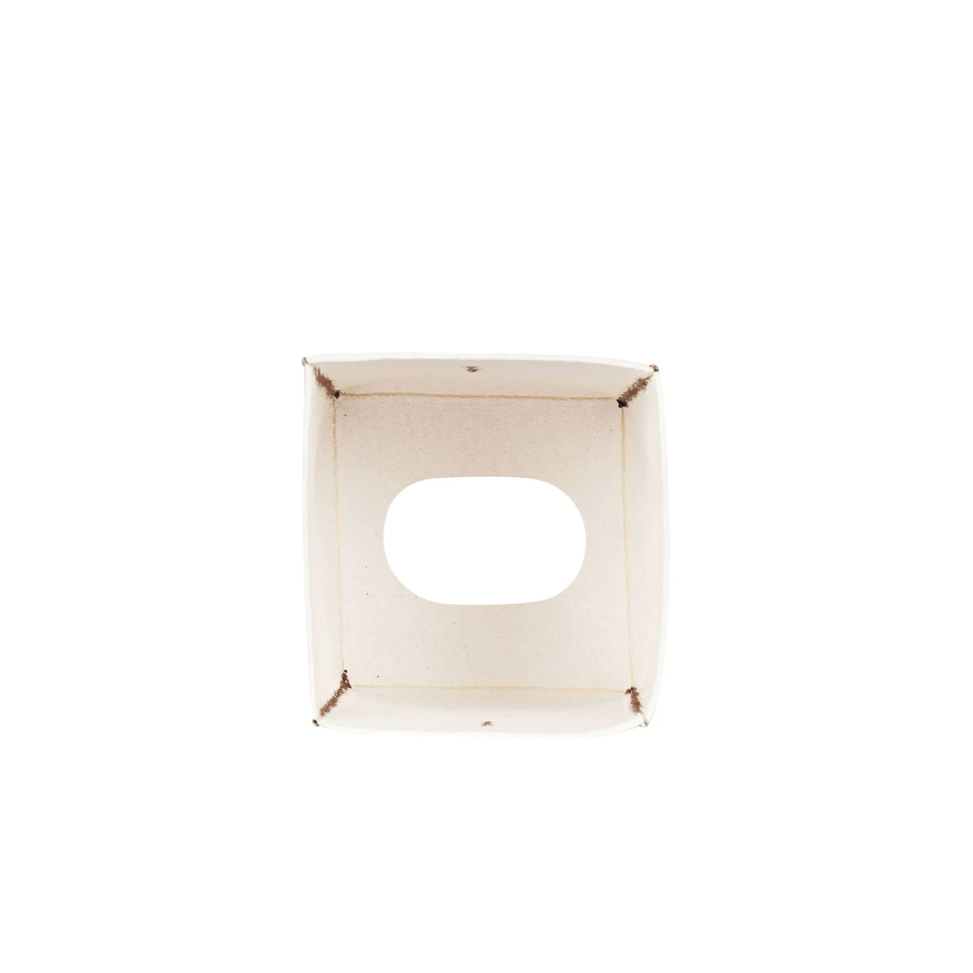 Kleenex Box Square Cuoio White