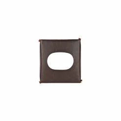 Kleenex Box Square Cuoio Dark Brown