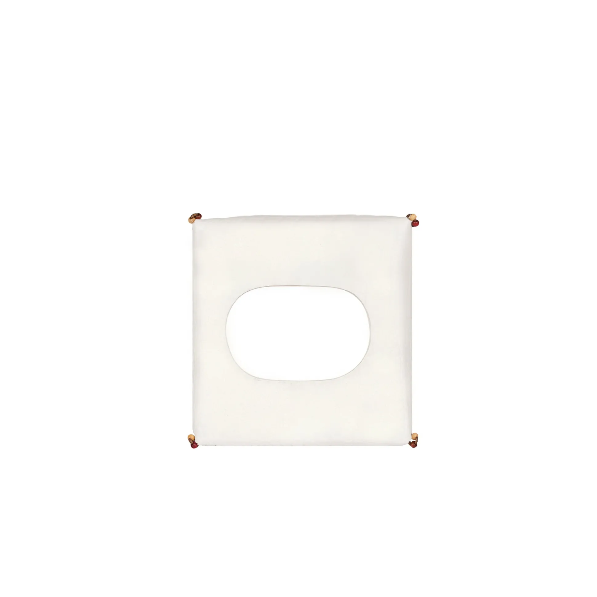 Kleenex Box Square Cuoio White