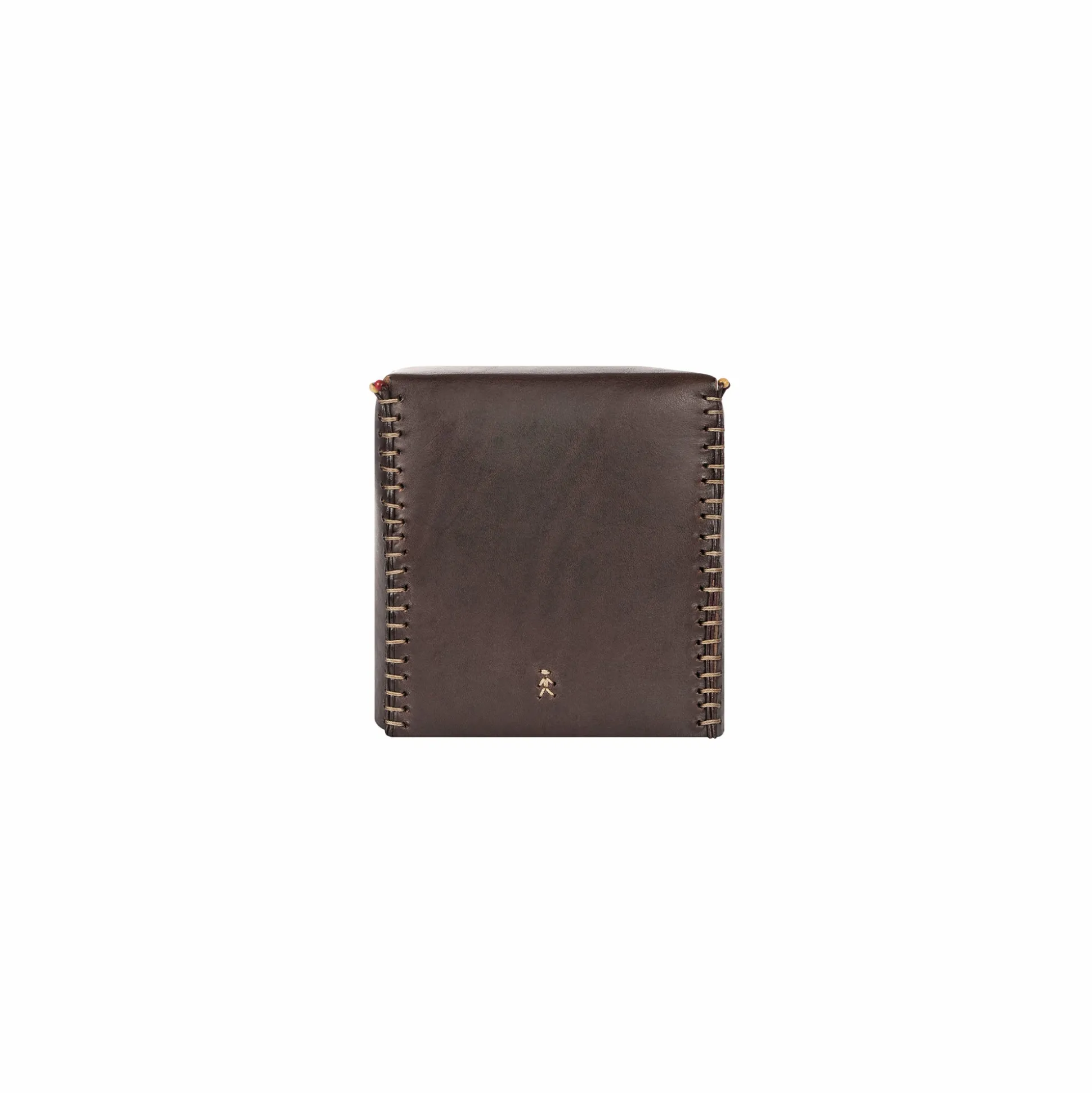 Kleenex Box Square Cuoio Dark Brown