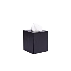 Kleenex Box Wood Black