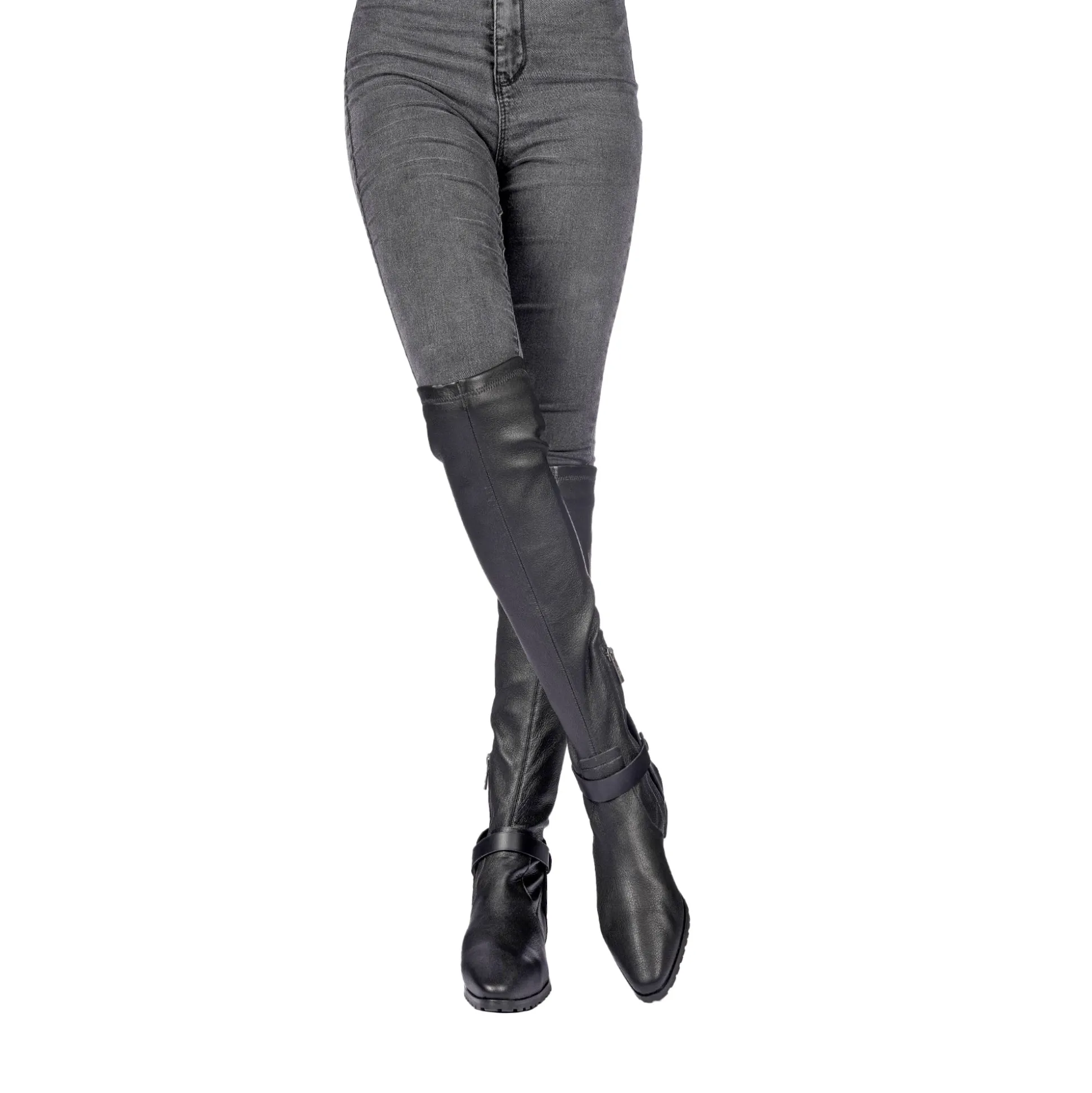 Knee Boot Old Iron Stretch