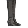 Knee Boot Stretch Nappa Black