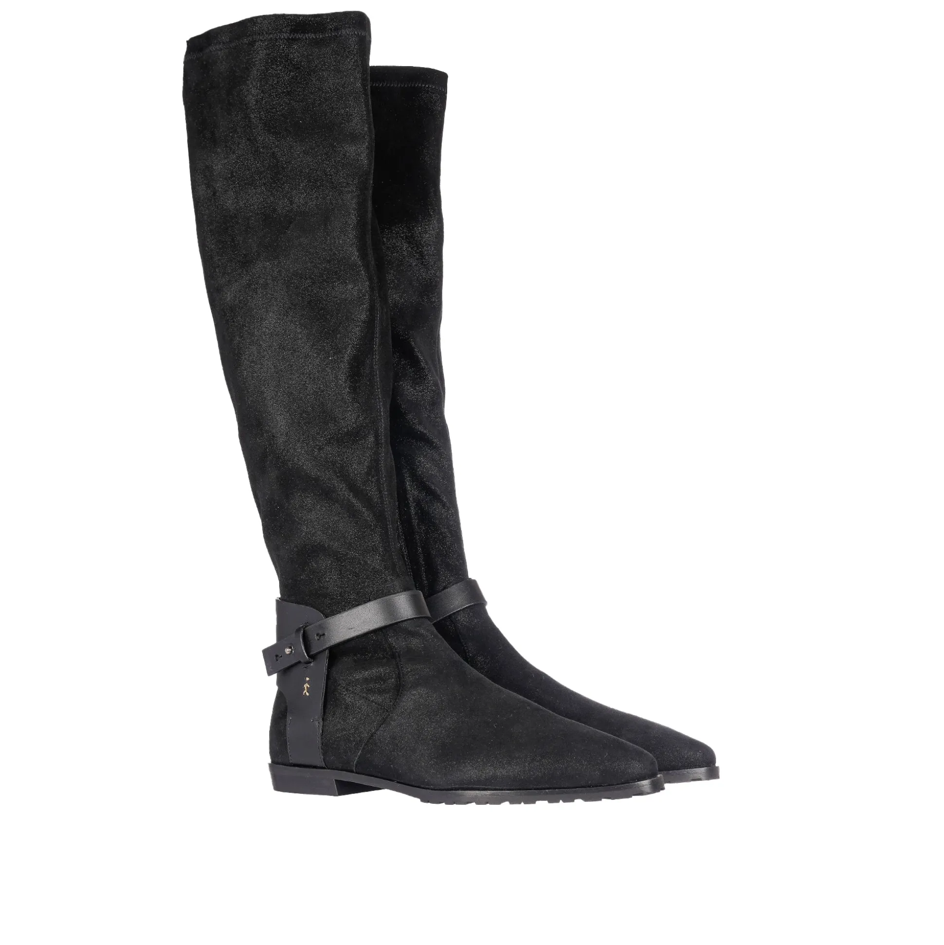Knee Boot Stretch Stellare Black
