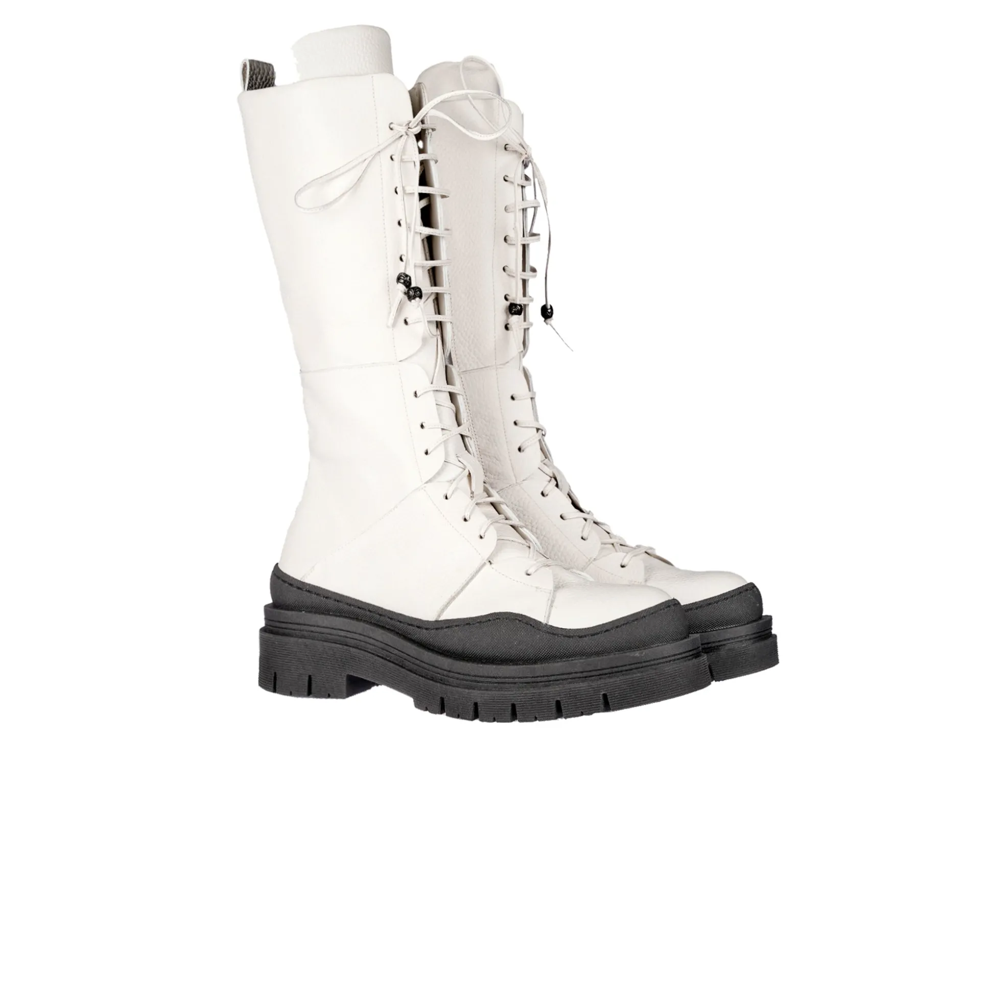 Lace-up Boot Muflone White