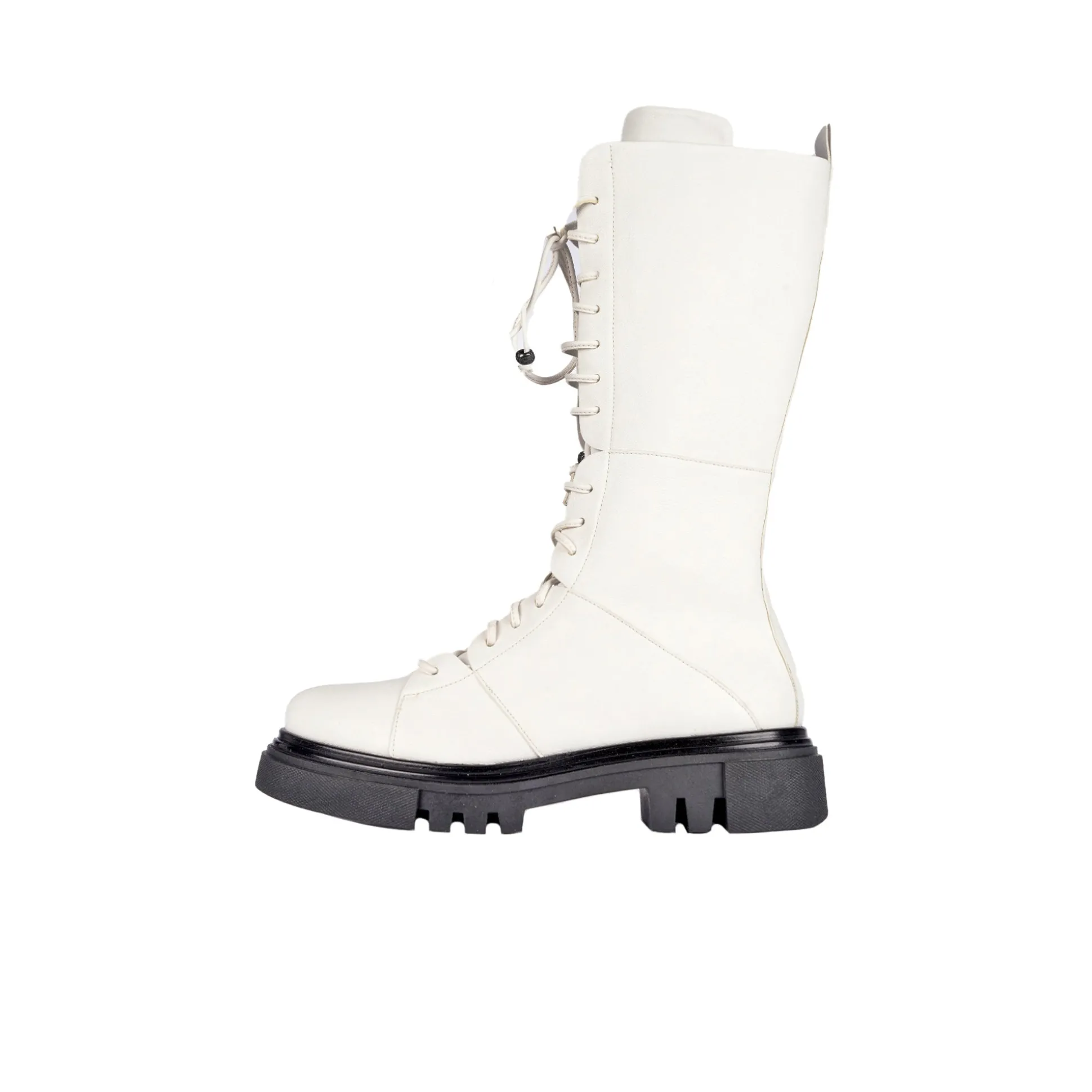 Lace-up Boot Old Iron White