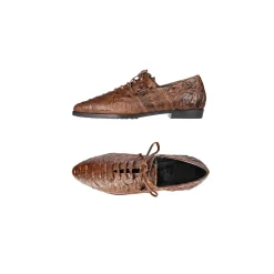 Lace-Up Loafer Stropicciato Brown