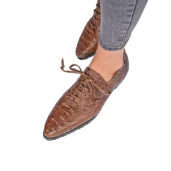 Lace-Up Loafer Stropicciato Brown