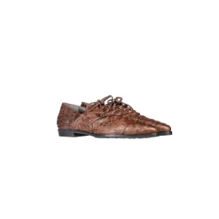 Lace-Up Loafer Stropicciato Brown