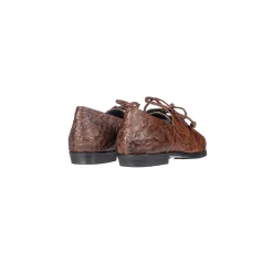 Lace-Up Loafer Stropicciato Brown