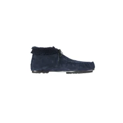 Lace-Up Shearling High Loafer