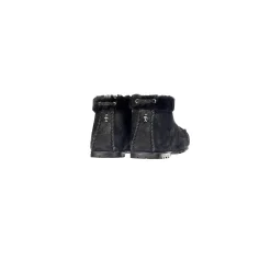 Lace-Up Shearling High Loafer