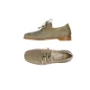 Lace-up Shoe Mesh Lamè Bronze