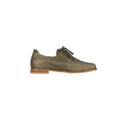 Lace-up Shoe Mesh Lamè Bronze